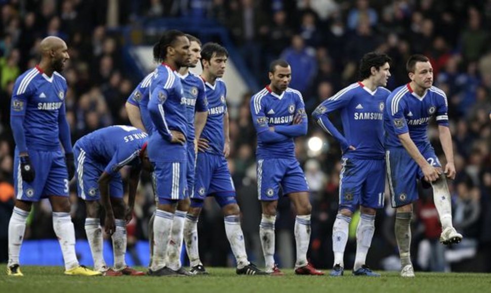 Po 11 metrų baudinių loterijos Londono „Chelsea“ eliminuota iš FA taurės 