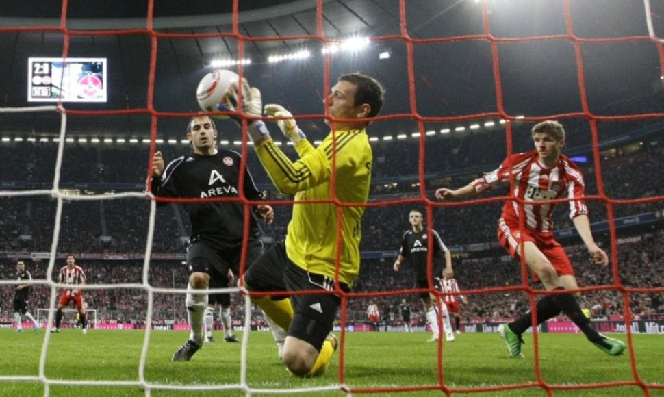 „Bayern“ ir „Nurnberg“ rungtynių akimirka