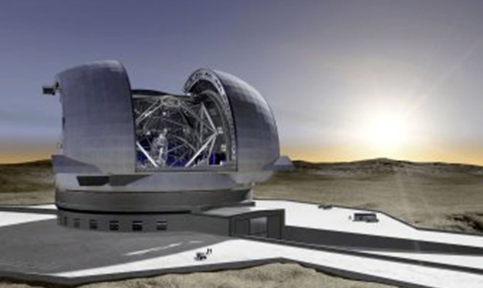 E-ELT teleskopo vizualizacija