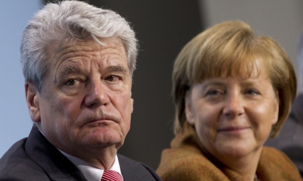Joachimas Gauckas ir Angela Merkel