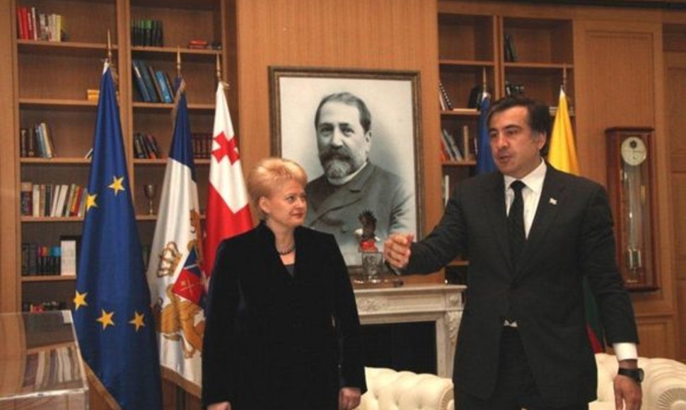 Dalia Grybauskaitė ir Michailas Saakašvilis