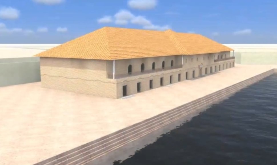 Mokslininkų sukurta Portus uosto vizualizacija.