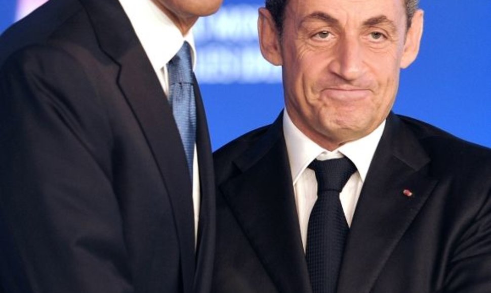 Barackas Obama ir Nicolas Sarkozy