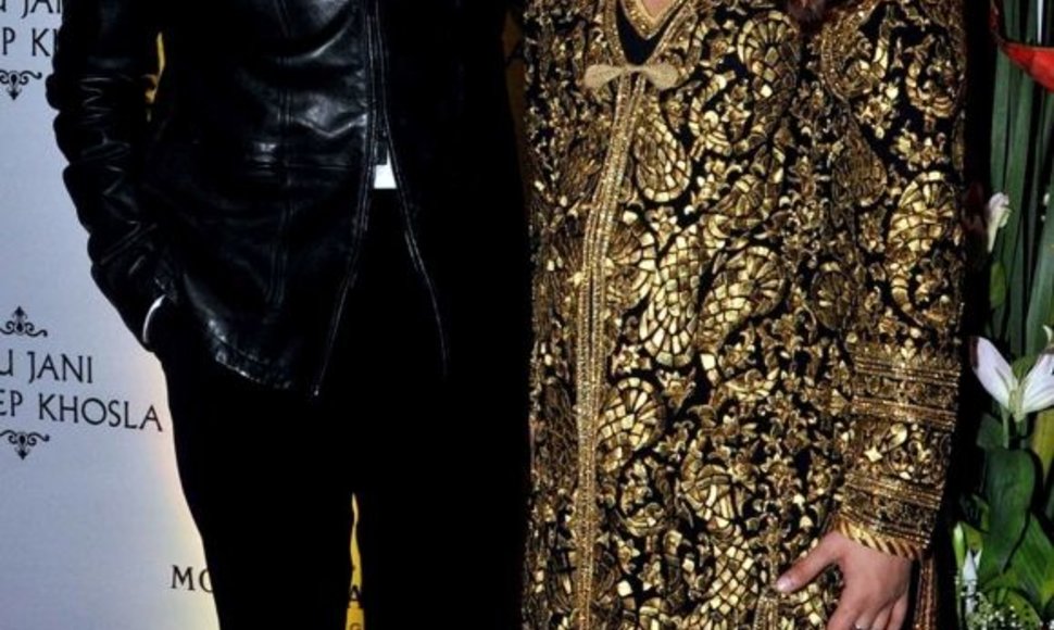 Aishwarya Rai Bachchan ir jos vyras Abhishekas Bachchanas.