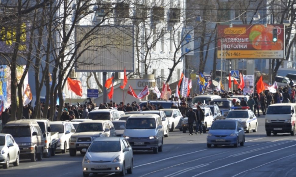 Rusijoje vyksta protestai