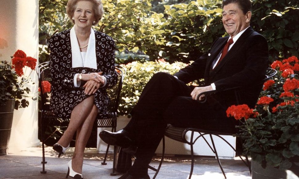 Margaret Thatcher ir JAV prezidentas Ronaldas Reaganas (1987 m.)