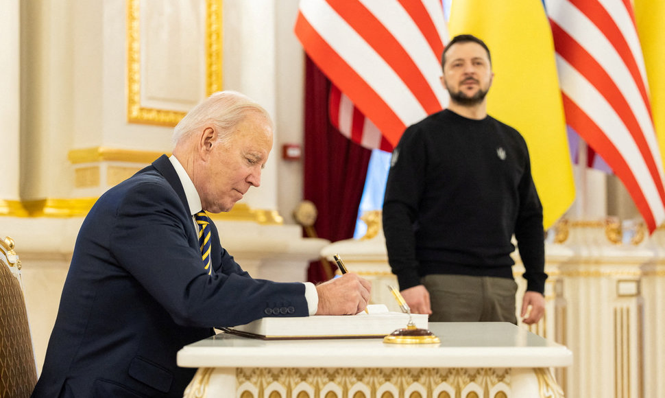 Joe Bidenas lankėsi Kyjive