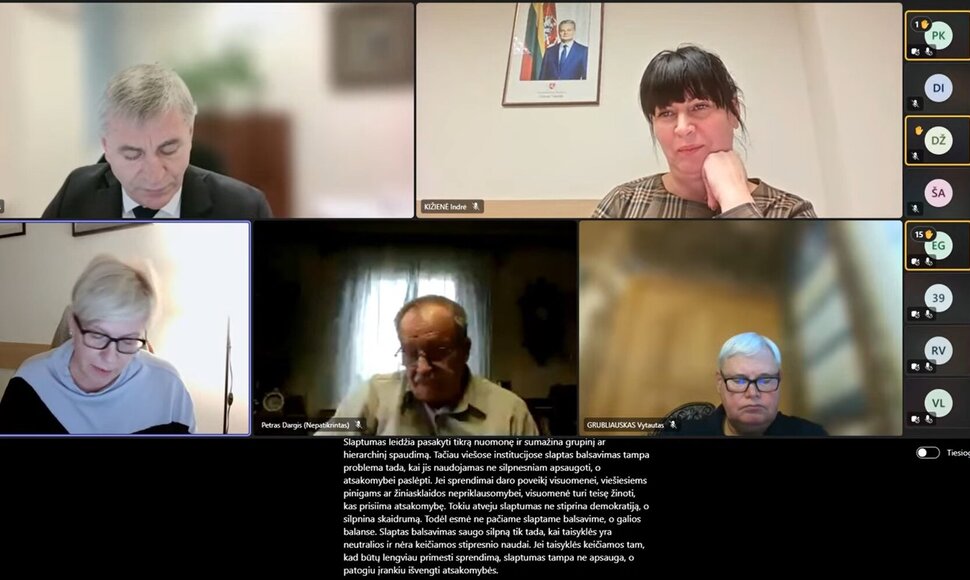 Kultūros komiteto posėdis