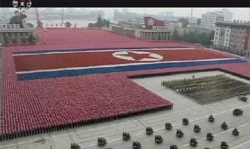 Šiaurės Korėja mini šalies įkūrimo metines