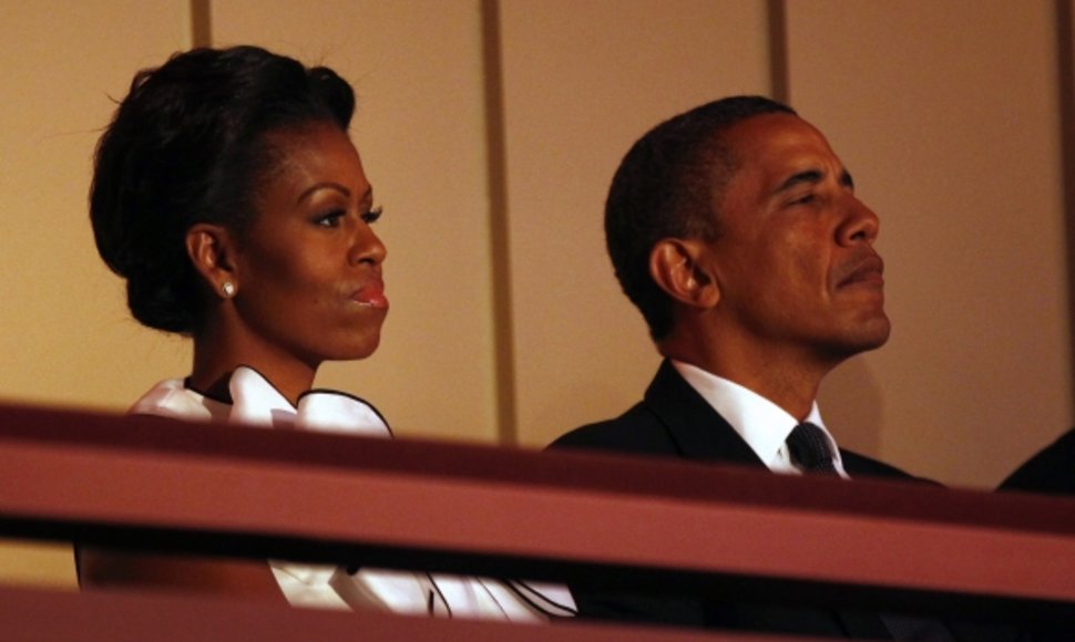 Barackas Obama ir jo žmona Michelle