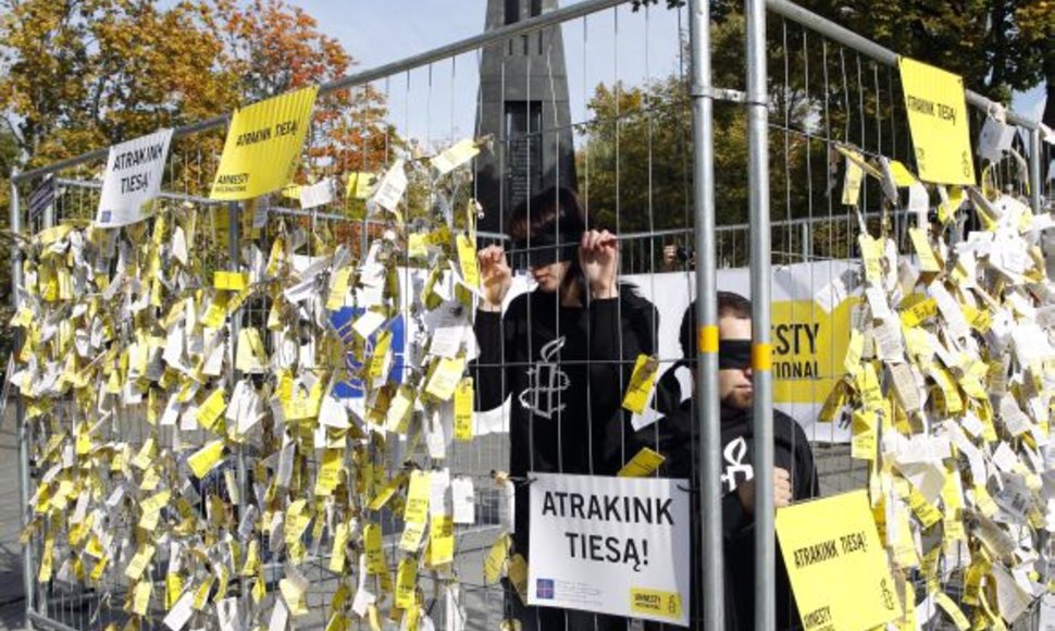 „Amnesty International“ akcija Vilniuje
