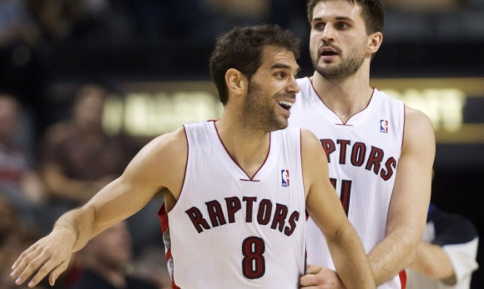 Jose Manuelis Calderonas ir Linas Kleiza