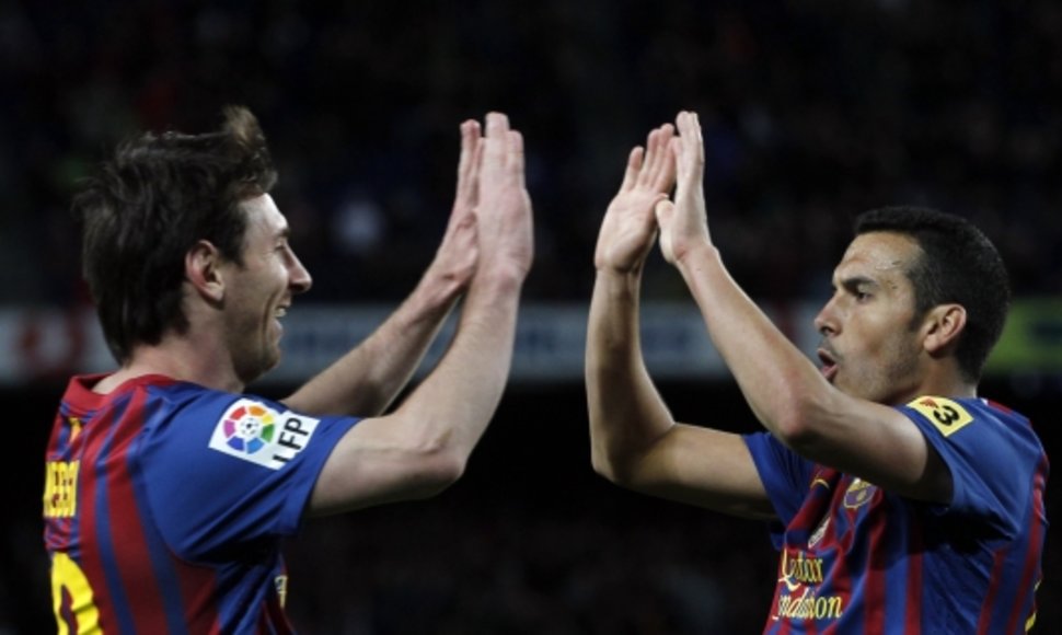 Lionelis Messi ir Pedro Rodriguezas