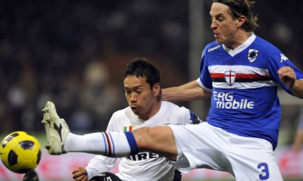 &bdquo;Inter&ldquo; &ndash; &bdquo;Sampdoria&ldquo; rungtynių akimirka