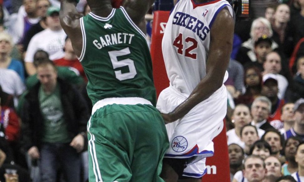 „76ers“ – „Celtics“ rungtynių akimirka