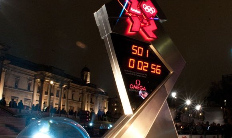 Laikrodis Trafalgaro aikštėje skaičiuos laiką, likusį iki Londono olimpinių žaidynių