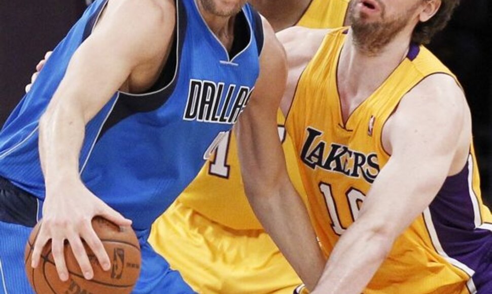 Dirkas Nowitzkis ir Pau Gasolis