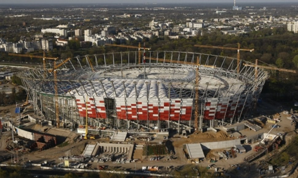 Nacionalinio stadiono Varšuvoje statybos