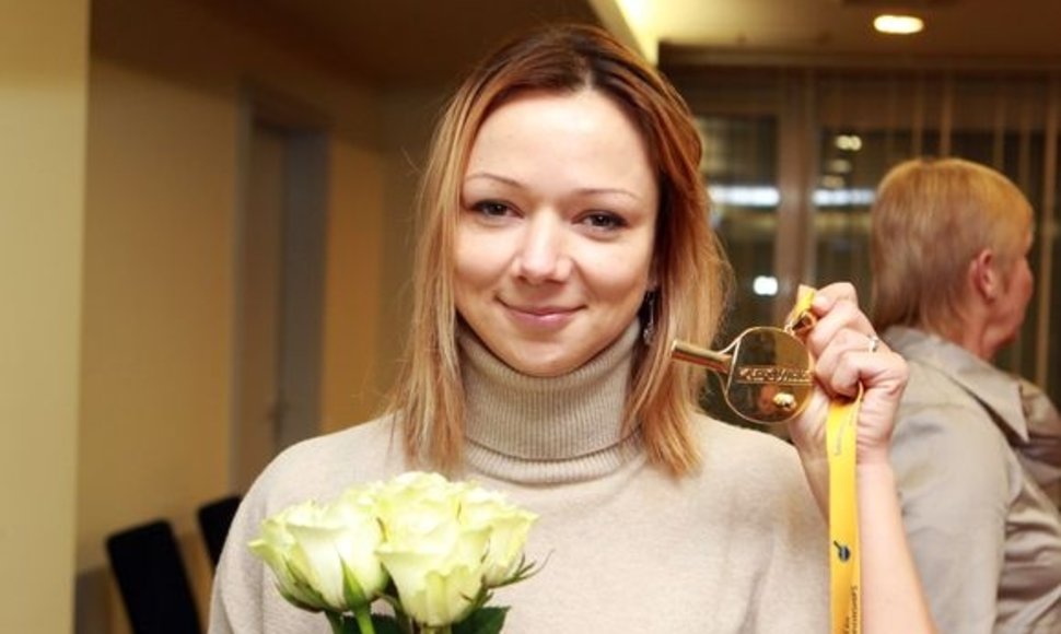 Rūta Paškauskienė su Europos čempionės medaliu