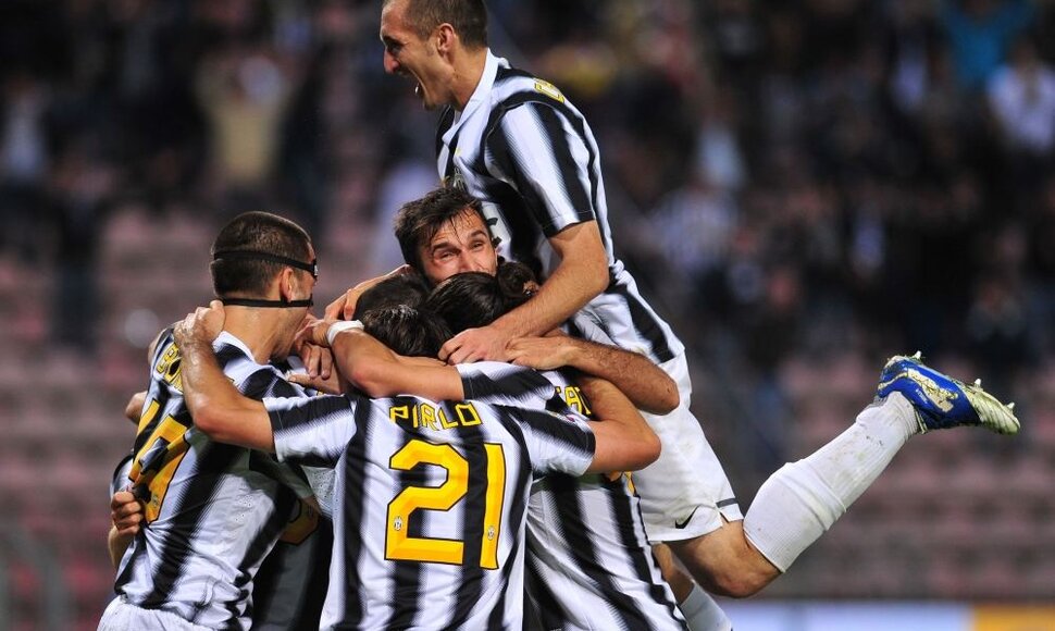 Turino „Juventus“ futbolininkų džiaugsmas