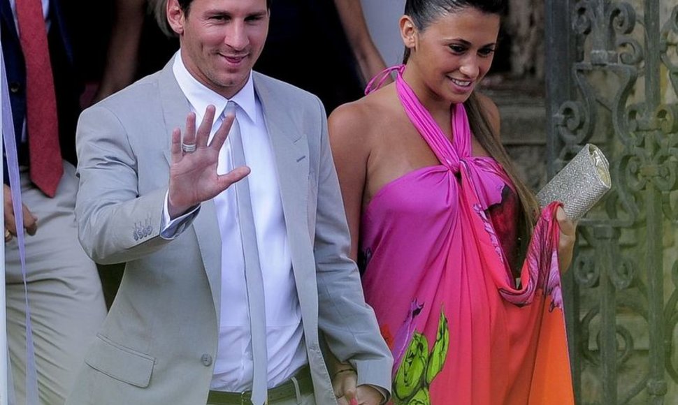 Lionelis Messi su širdies drauge Antonella Roccuzzo