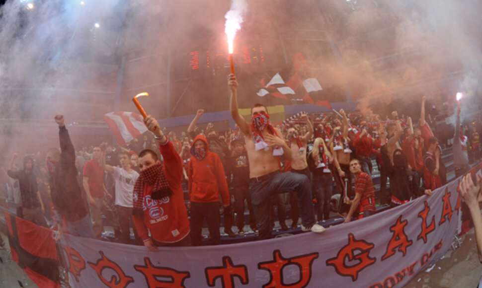 Krepšinio rungtynių akimirka