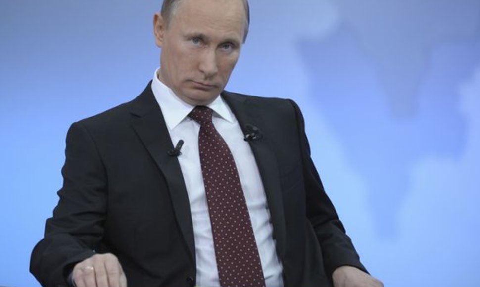 Ketvirtadienį Vladimiras Putinas 10 kartą kreipėsi į liaudį per TV