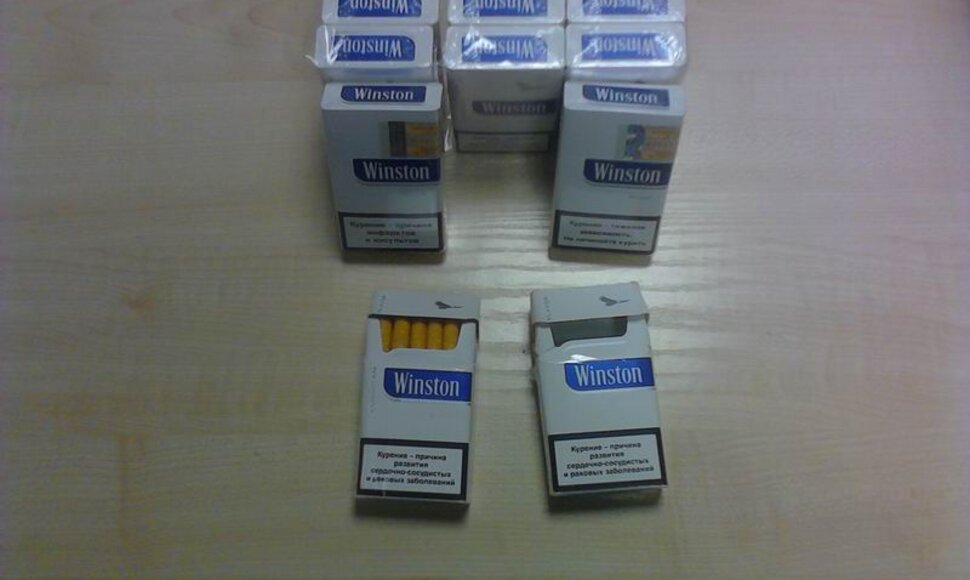 Pas nepilnametę rastos kontrabandinės cigaretės