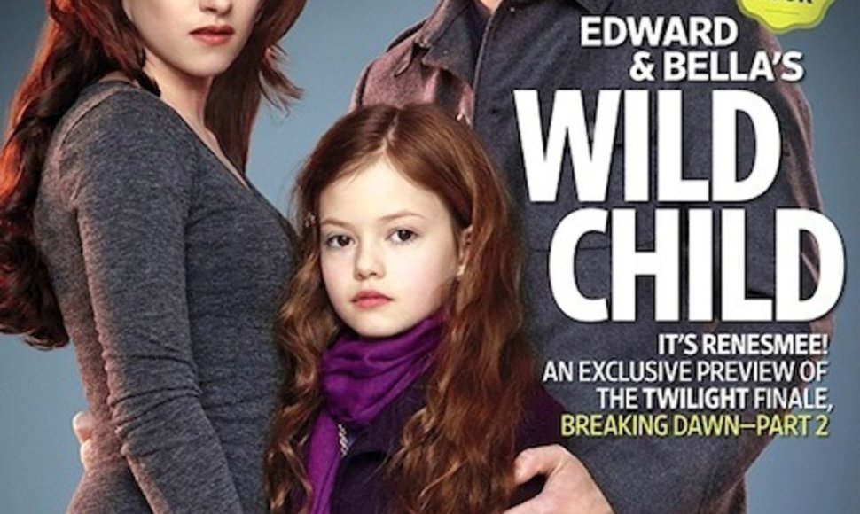 Kristen Stewart, Mackenzie Foy ir Robertas Pattinsonas ant „Entertainment Weekly“ viršelio