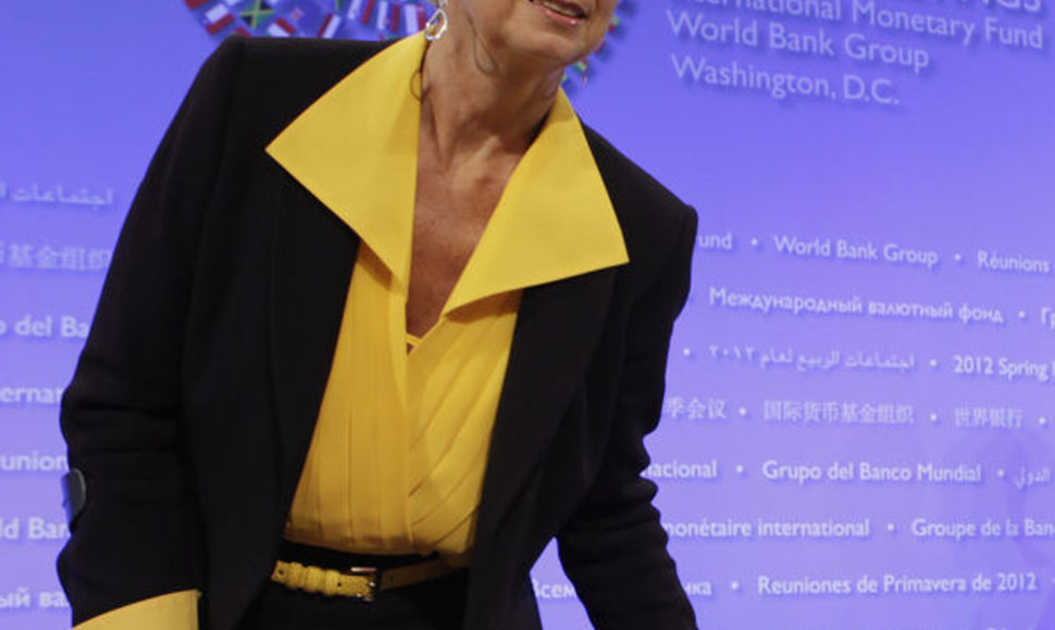 Tarptautinio valiutos fondo direktorė Christine Lagarde
