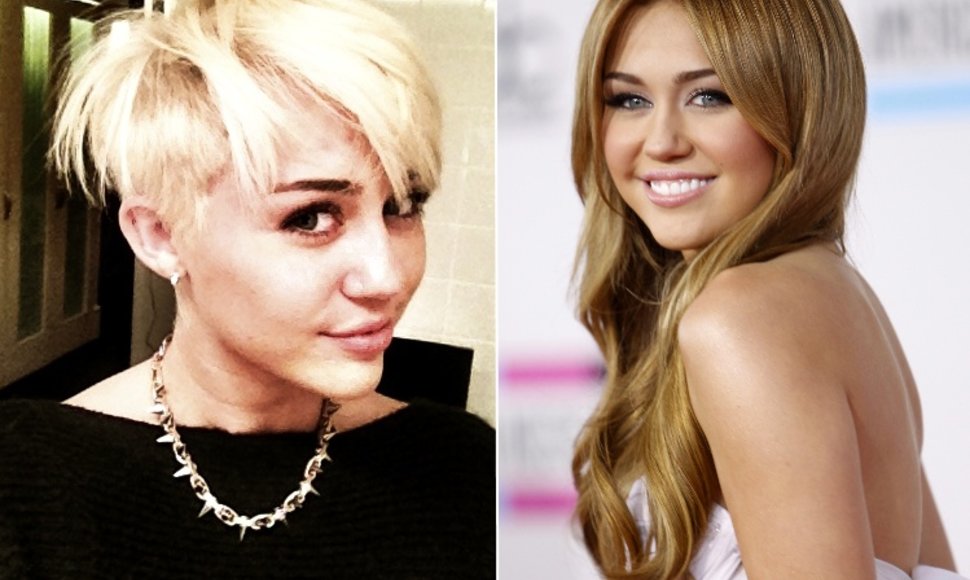 Miley Cyrus naujoji šukuosena