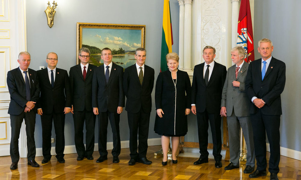 Prezidentė Dalia Grybasuskaitė priėmė Šiaurės ir Baltijos šalių (NB8) užsienio reikalų ministrus
