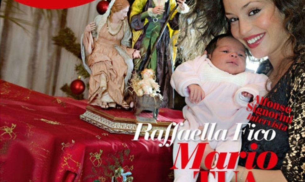 Buvusi futbolininko Mario Balotelli mergina Raffaella Fico su jųdviejų dukra Pia