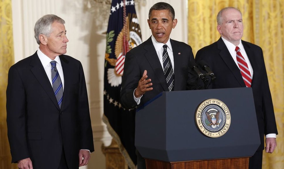 Chuckas Hagelas, Barackas Obama ir Johnas Brennanas