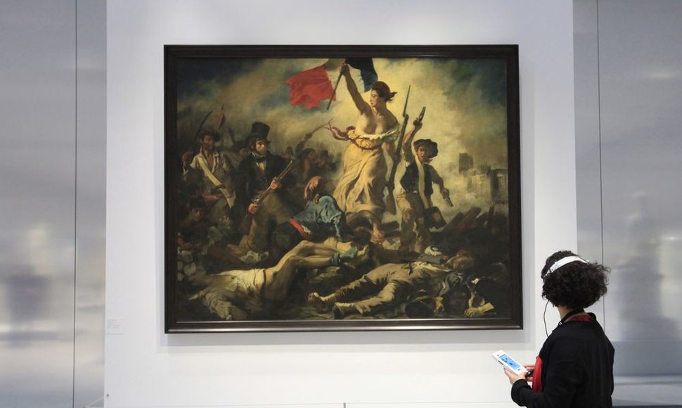 Eugene'o Delacroix paveikslas „Laisvė, vedanti liaudį“ (La Liberte guidant le peuple)