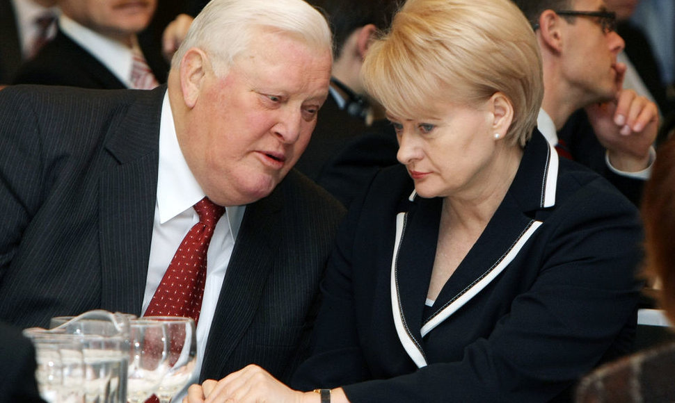 Algirdas Brazauskas ir Dalia Grybauskaitė