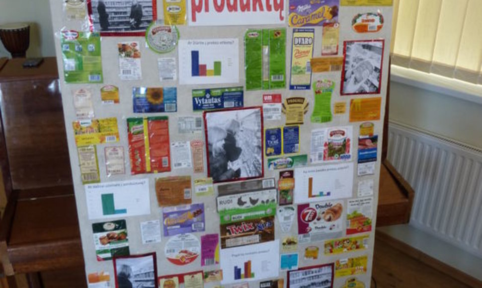 Kaišiadorių rajono Kruonio gimnazijos moksleiviai diskutavo apie maisto prekių etiketes