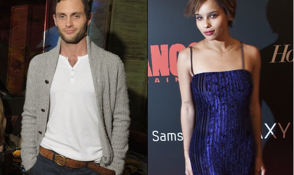 Pennas Badgley ir Zoe Kravitz