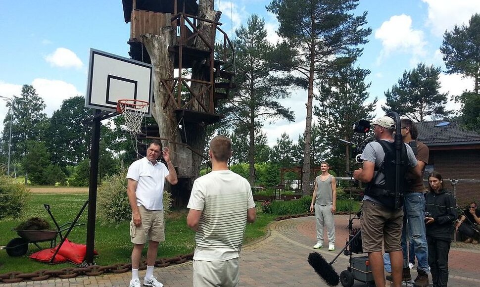 Arvydas Sabonis su sūnumis