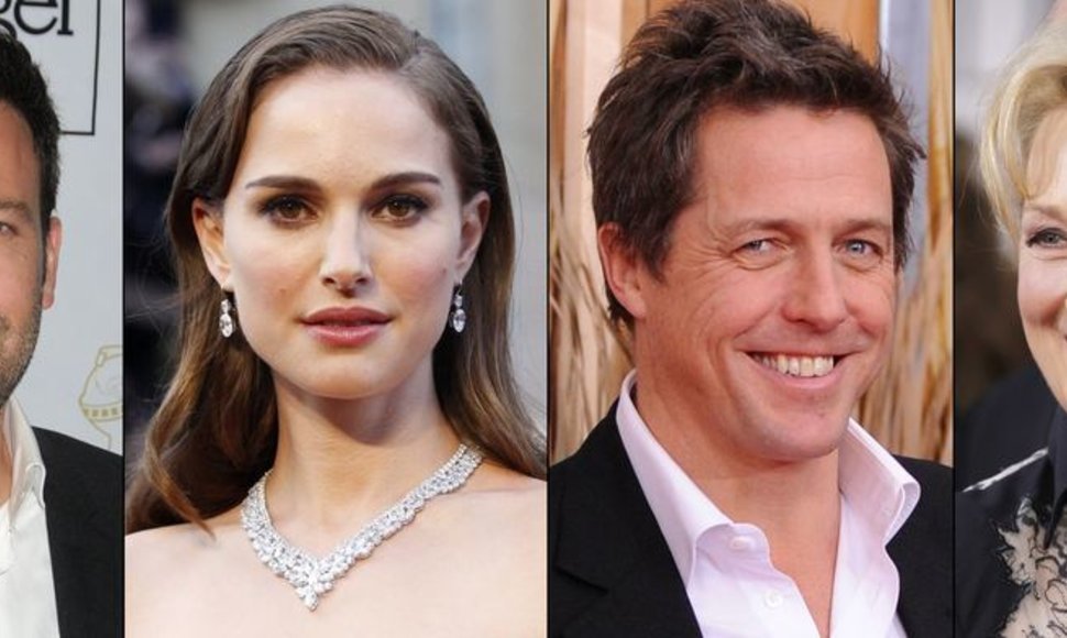 Benas Affleckas, Natalie Portman, Hugh Grantas ir Meryl Streep