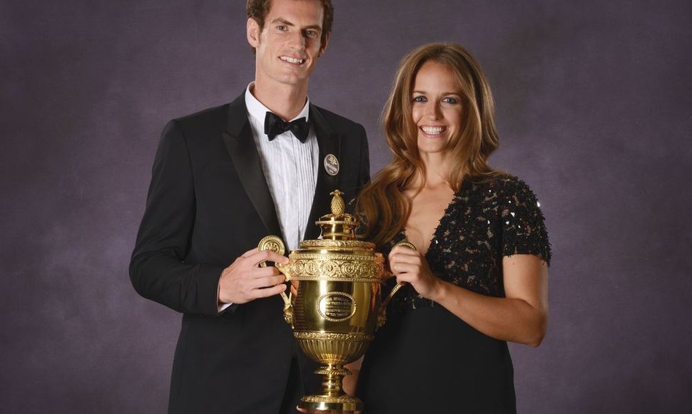 Andy Murray ir Kim Sears