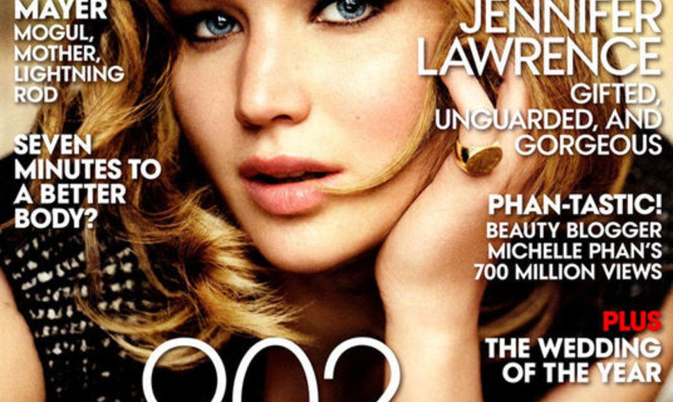 Jennifer Lawrence ant amerikietiškojo „Vogue“ viršelio