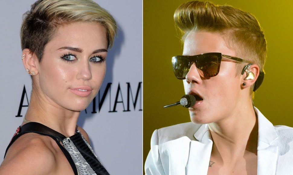 Miley Cyrus ir Justinas Bieberis