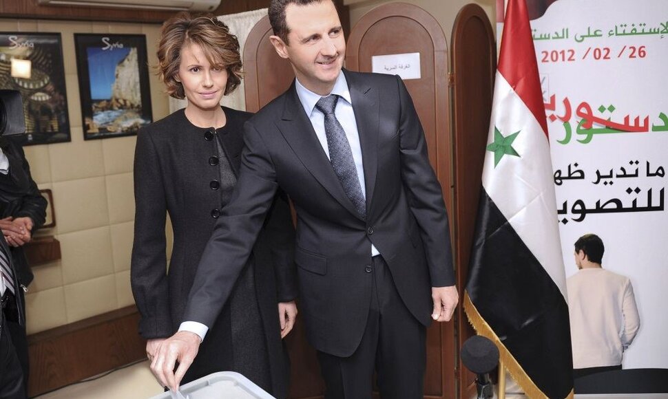 Asma al Assad ir Basharas al Assadas
