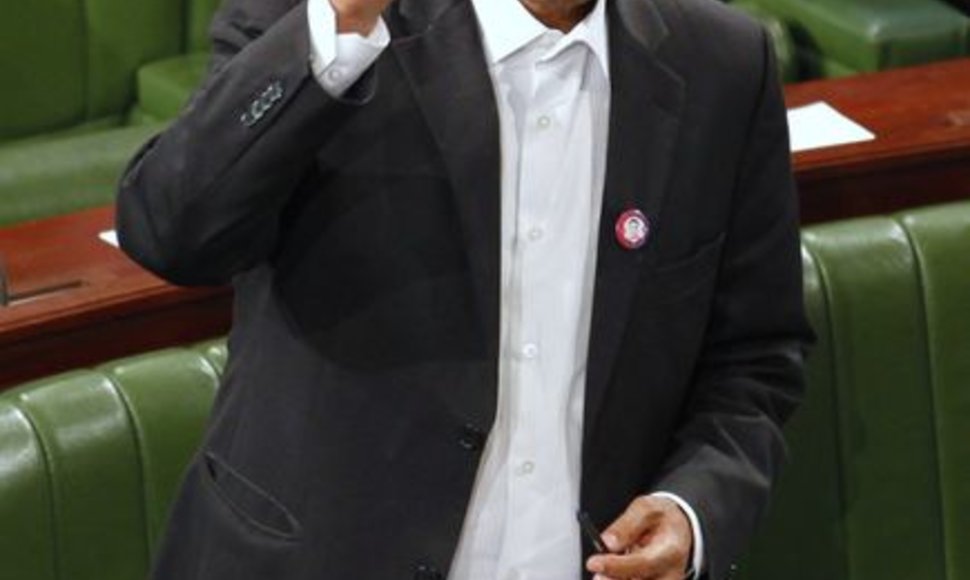 Moncefas Marzouki Konstitucinėje Asamblėjoje buvo išrinktas Tuniso prezidentu