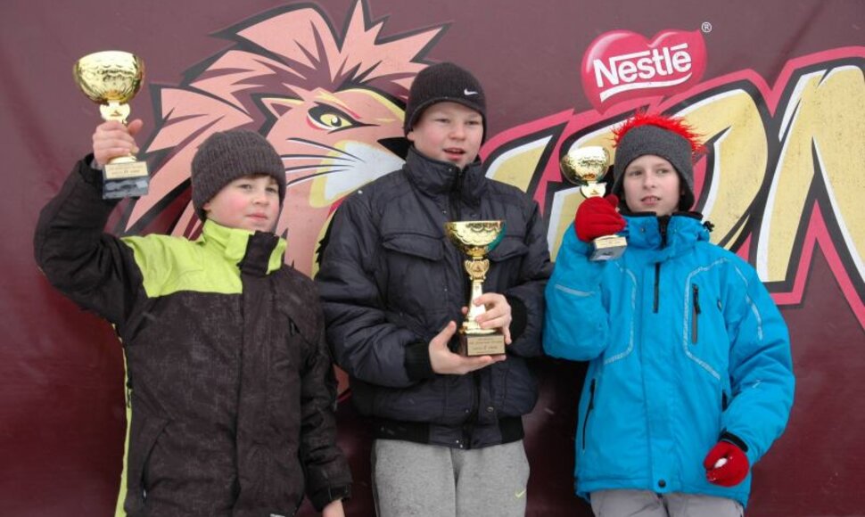 Lietuvos kartingo žiemos taurės III etapo prizininkai