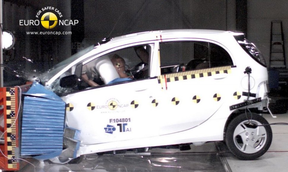 „Mitsubishi i-MiEV“ – pirmasis „Euro NCAP“ testuotas elektromobilis