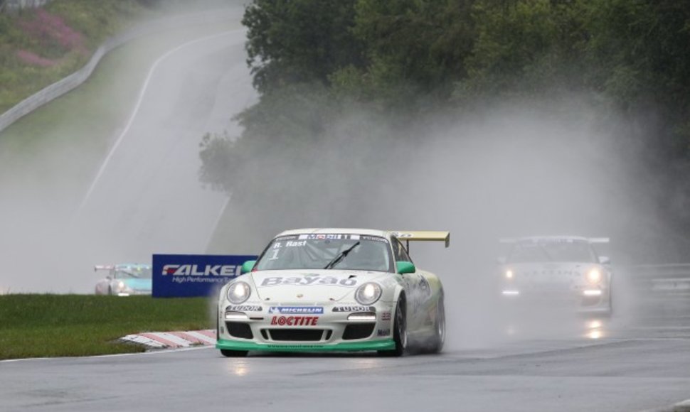 „Porsche Carrera“ pasaulio taurės lenktynių akimirka