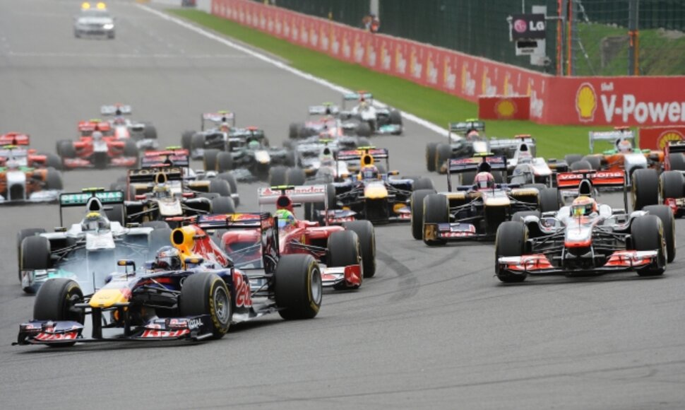 F-1 Belgijos GP startas