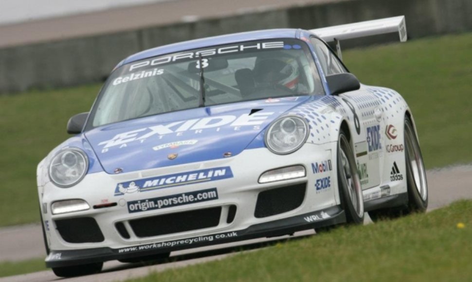 „Porsche Carrera Cup GB“ lenktynės „Rockingham Motor Speedway“ trasoje 